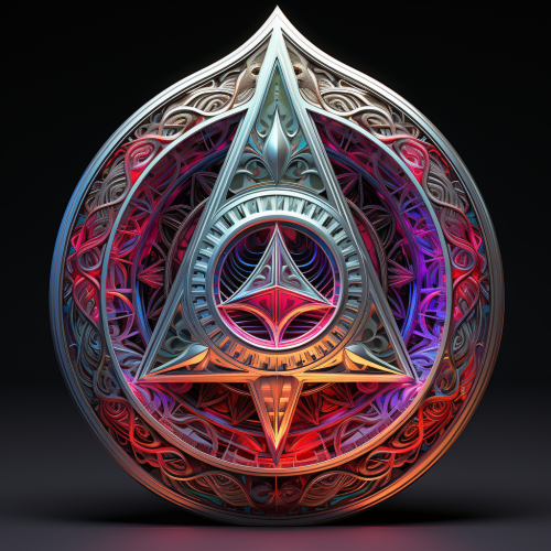 Detailed Ethereum Crescent Moon Artwork