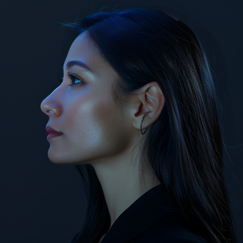 Eurasian Business Biometrics Lady Portrait