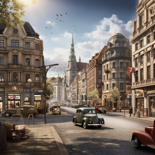 European city during World War II