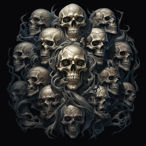 Eerie skulls and ghostly souls