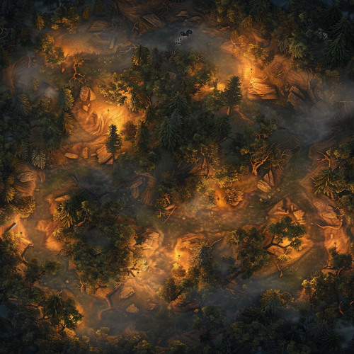 Evil Corrupted Forest Map Terrain