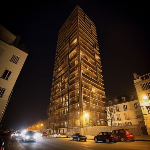 Excentric Wooden Structure in Belleville Paris