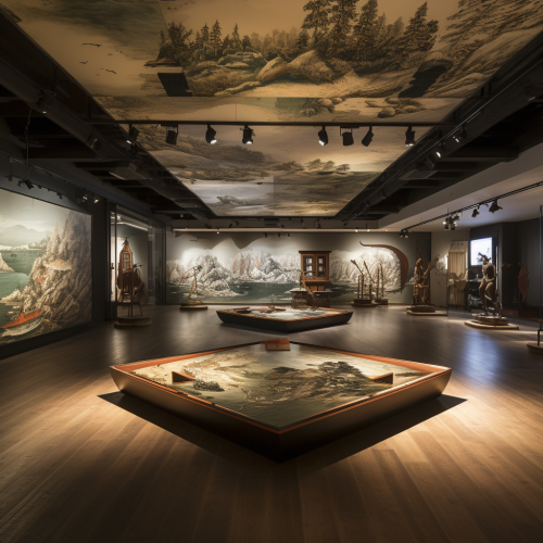 Chinese culture exhibition space Chinese culture exhibition space