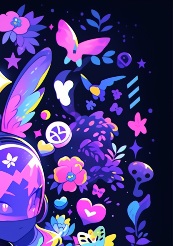 Faile street art illustration with vibrant colors