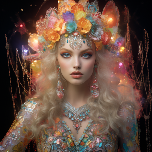 Fair Queen in Ethereal Pastels