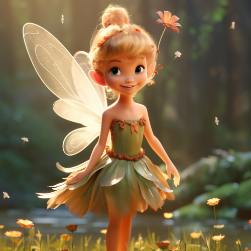 Adorable Fairy Character in Disney Style