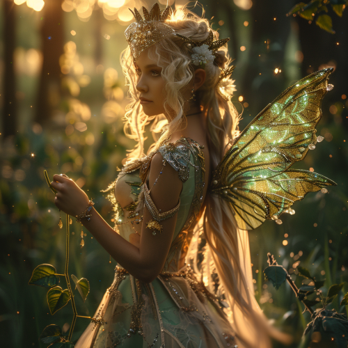 Woman Fairy Forest Fantasy Art