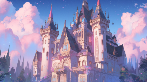 Fairytale dollhouse in enchanting night  ?