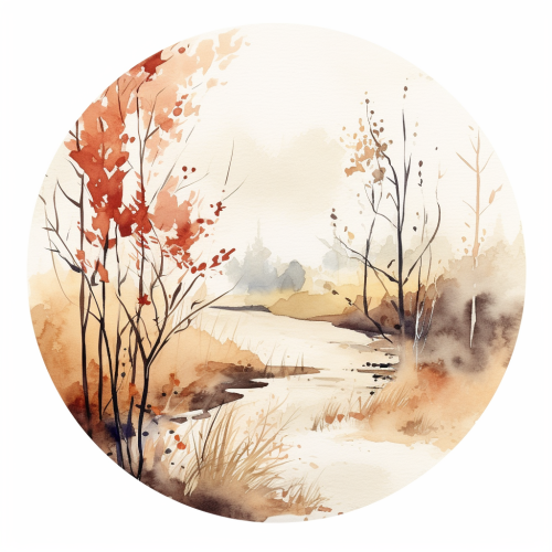Minimalist Fall Garden Sketch