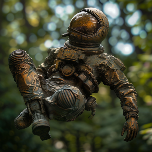Falling Cosmonaut Sculpture Picture