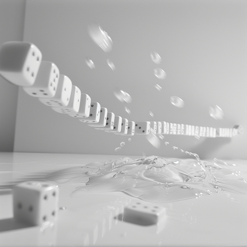 falling dominoes cascade