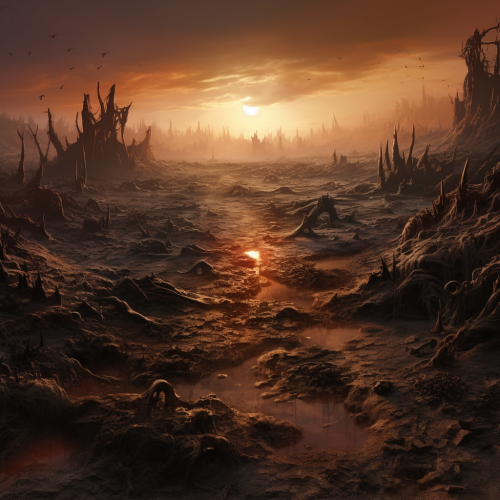 Fantasy artwork with dirt