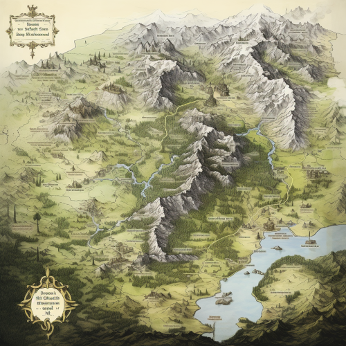 Detailed Fantasy Cartographic Map