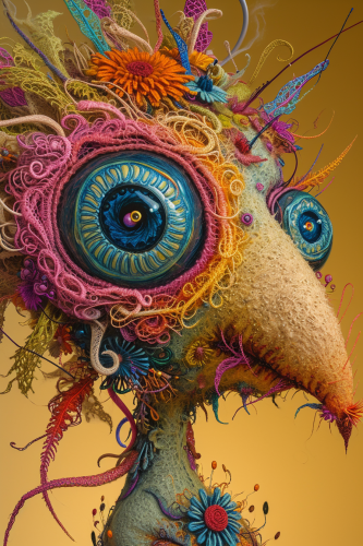 Colorful Sci-Fi Creature Artwork