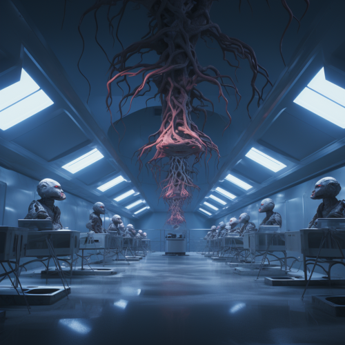 Fantasy white training room concept