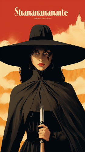 Spanish Witch Hunter in Black Attire