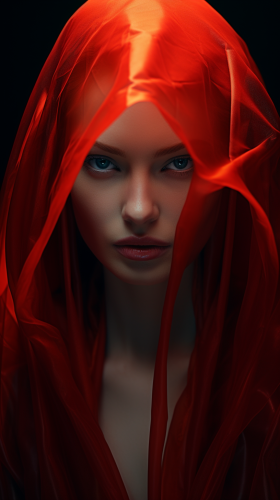 Fashion photography in dark matter inverse lighting