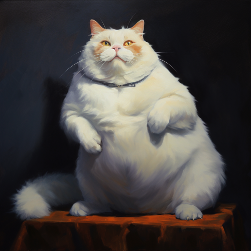 Portrait of the Fat Cat in Oil Portrait of the Fat Cat in Oil