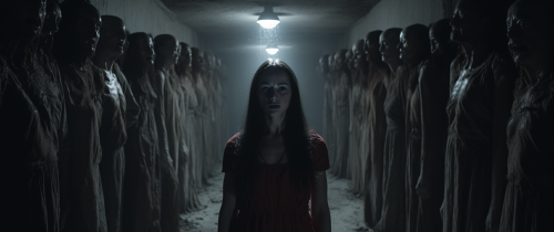 Female Form Horror Film Still