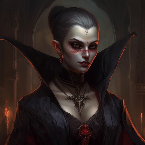 Female Lasombra Vampire Character