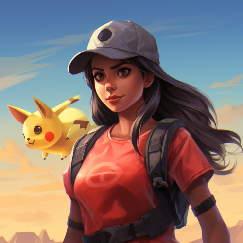 Mexican female Pokemon Trainer and Aztech Archeologist with passion