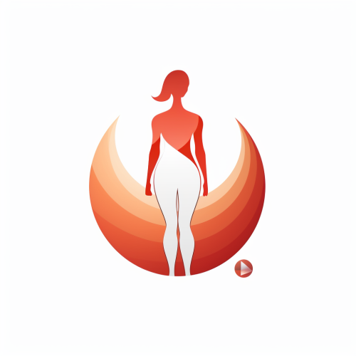 Logo with Feminin Symbol and Statistics Logo with Feminin Symbol and Statistics