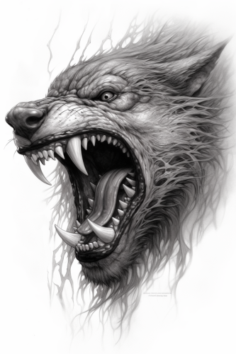 Fenrir Wolf Tattoo - Norse Mythology