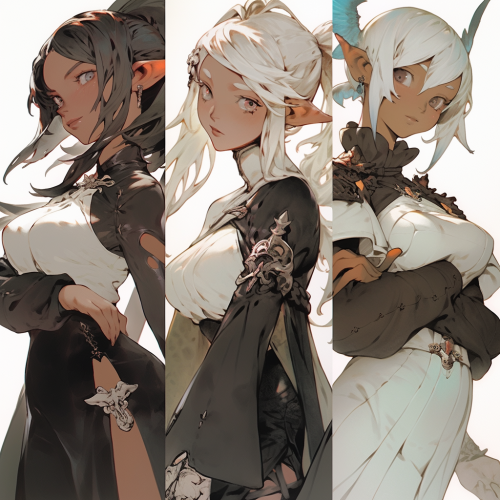 Final Fantasy XIV Anime Niji Expressive Character