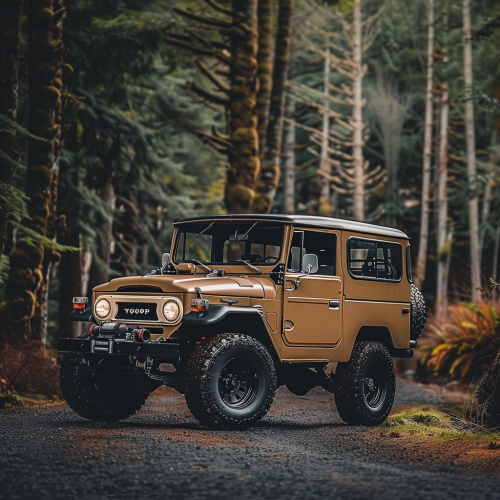 FJ45 light brown black paint