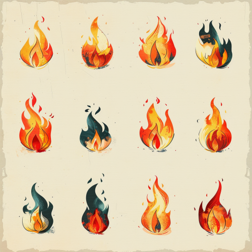 Simple Flame Graphic Logo Design