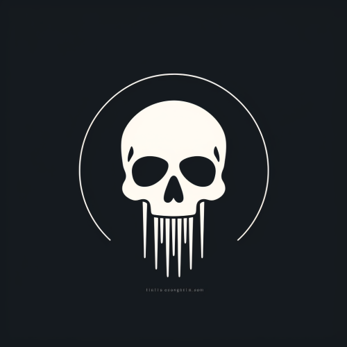 Minimal Skull Logo by Paul Rand