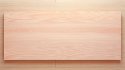 Flat yoga mat mockup on light wooden floor