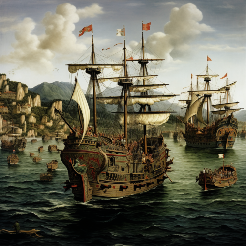 16th Century Fleet of Ships