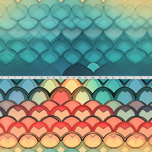 Image with flipped left side scales