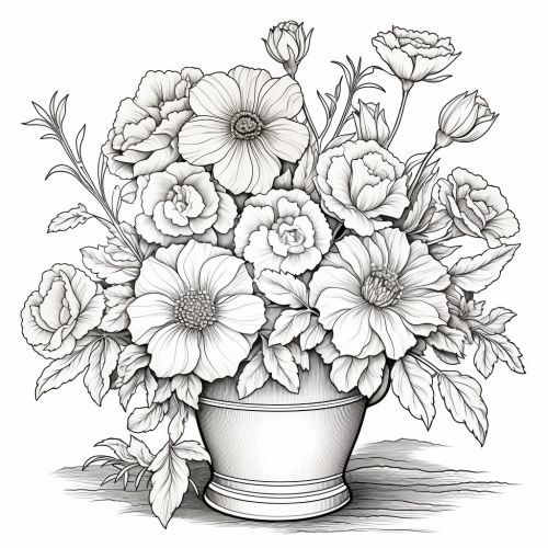 Colorful Flower Arrangement in Zinc Tub Colorful Flower Arrangement in Zinc Tub