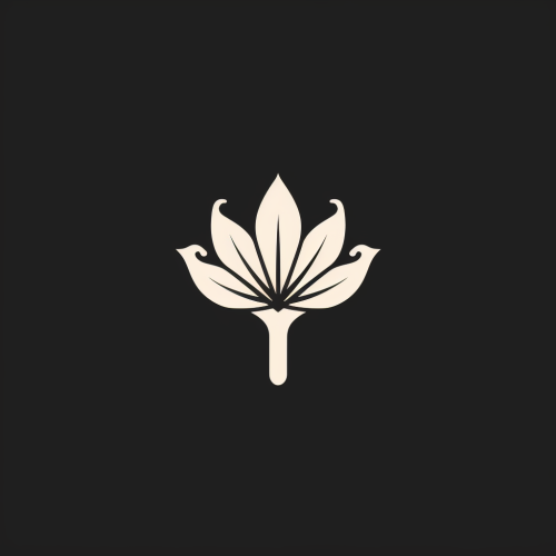 Hands forming flower logo