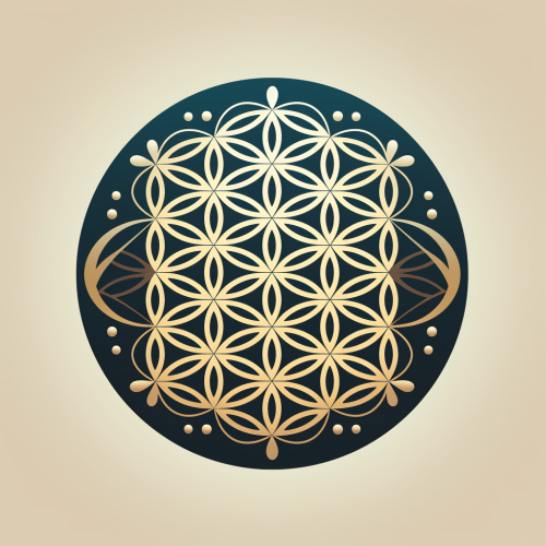 Beautiful flower of life logo