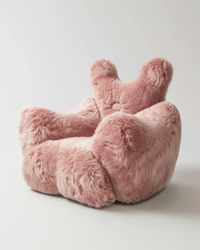 fluffy cat cushions seating image