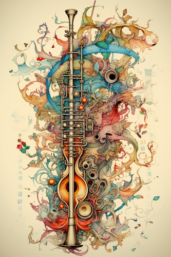 Flute with Wires and Connection