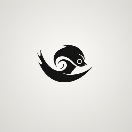 Flying squirrel logo design