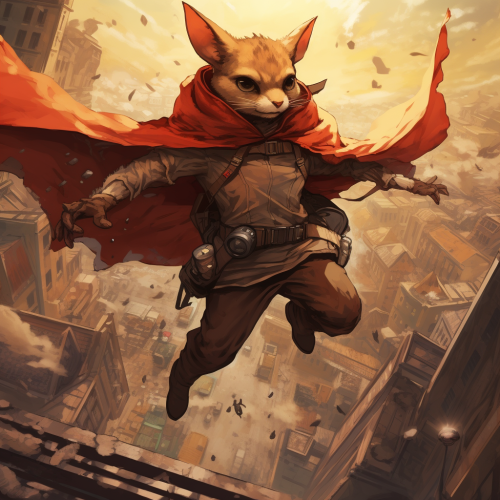 flying squirrel man with wings