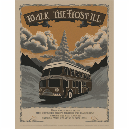 Folk Metal Concert Poster Illustration