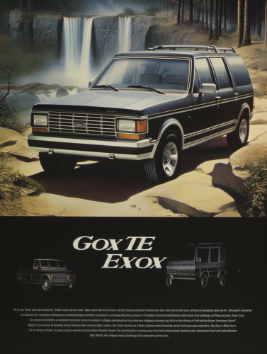 Advertisement for 1985 Ford Flex Crossover SUV