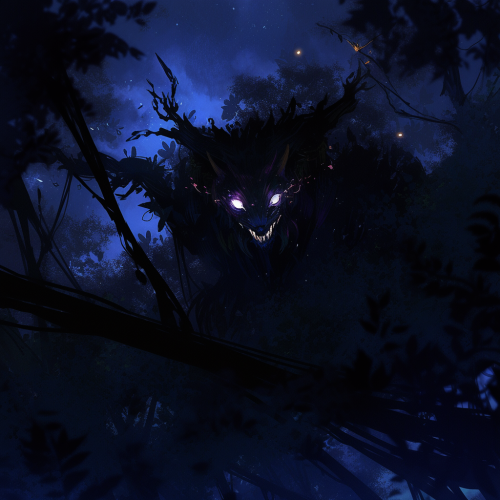 dark forest monster shadow