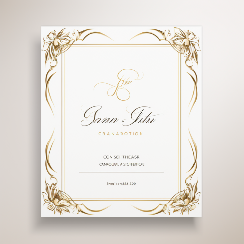 Formal card invitation template design