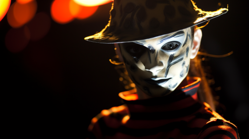 Freddy Kruger girl with morning backlight