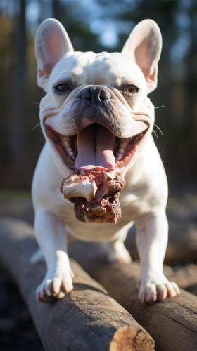 Cute French Bulldog with Big Bone