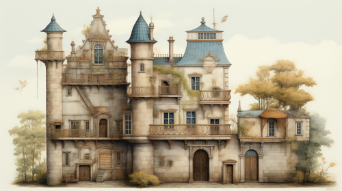 Extravagant French Fairytale House