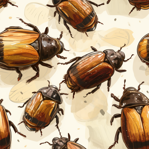 French bed bugs ink drawing