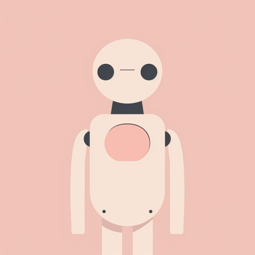 Friendly Robot Vector Silhouette Medspa